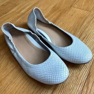 VIONIC Alexa Women's Orthotic Ballet Flat White Lizard sz 7 Snake